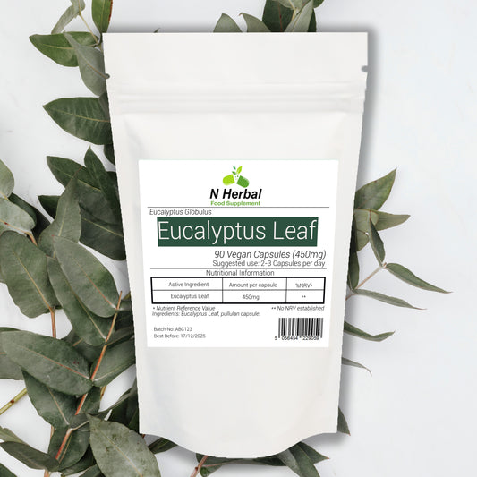 Eucalyptus Leaves Dietary Supplement Capsules 90 Vagan Capsules