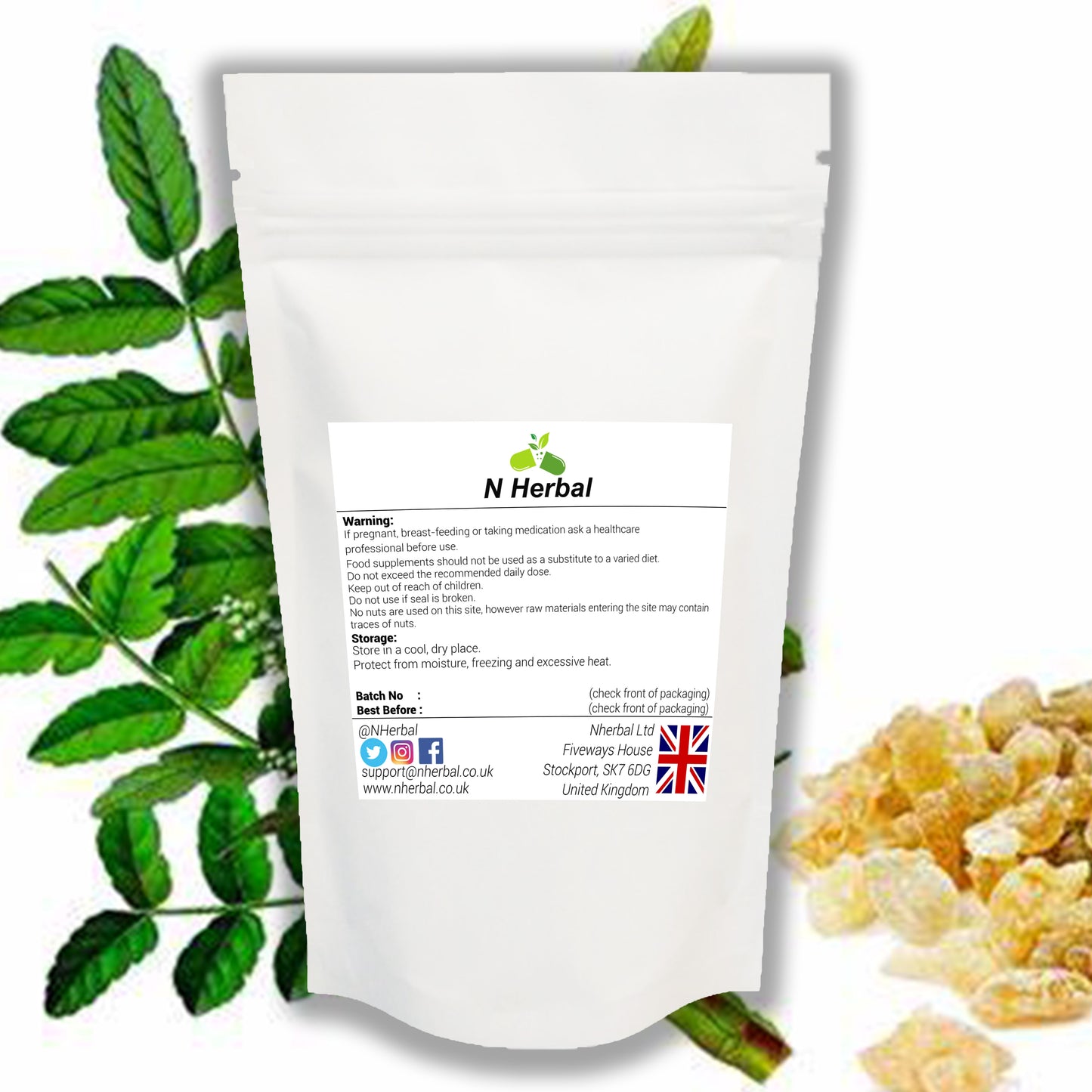 830mg Boswellia Serrata Indian Frankincense 100% Pure Vegan Capsules